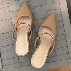 Elegant Tan Women's Mules